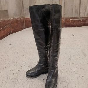 FRYE Black Leather OTK Boots